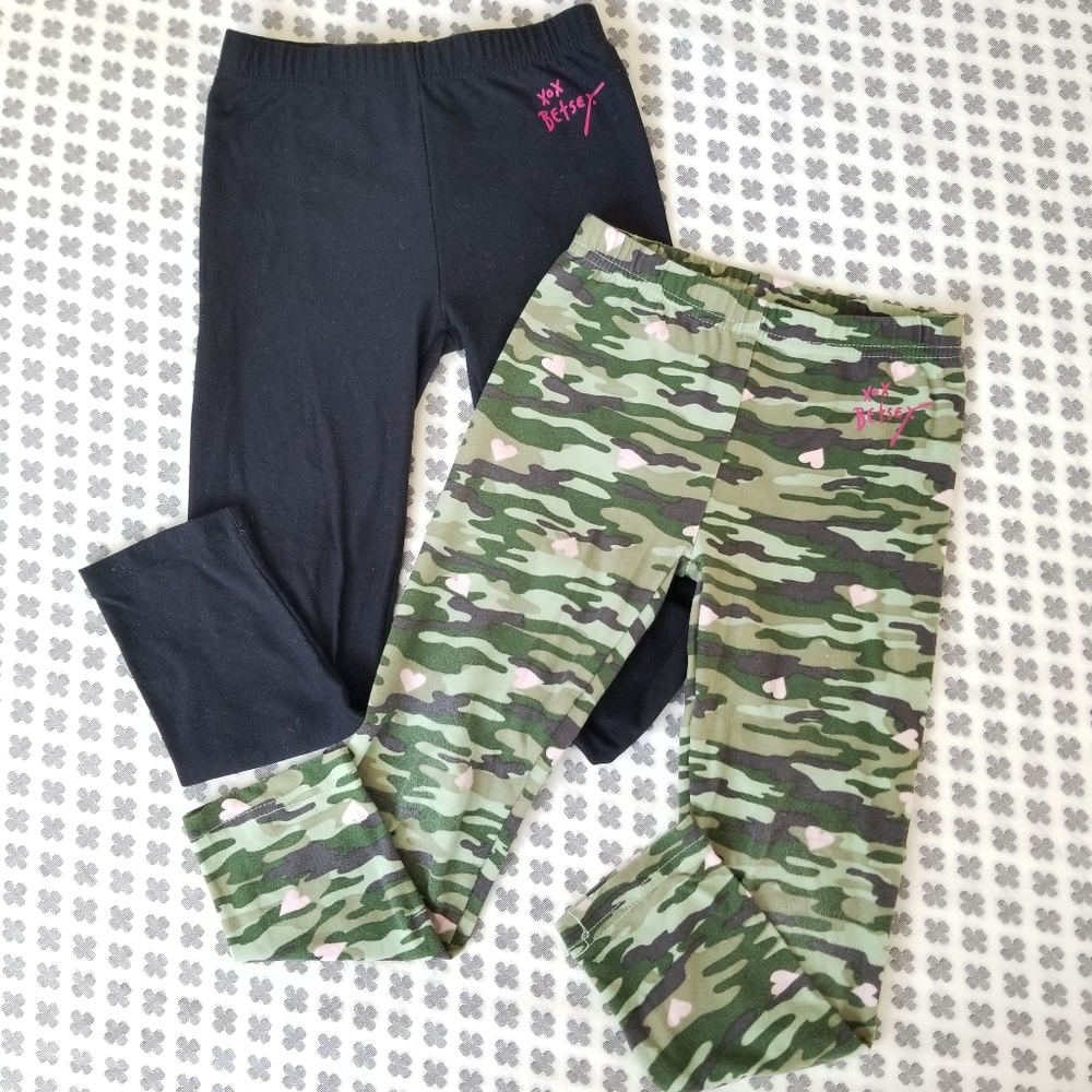 Set of 2 Betsey Johnson Buttery Soft Leggings